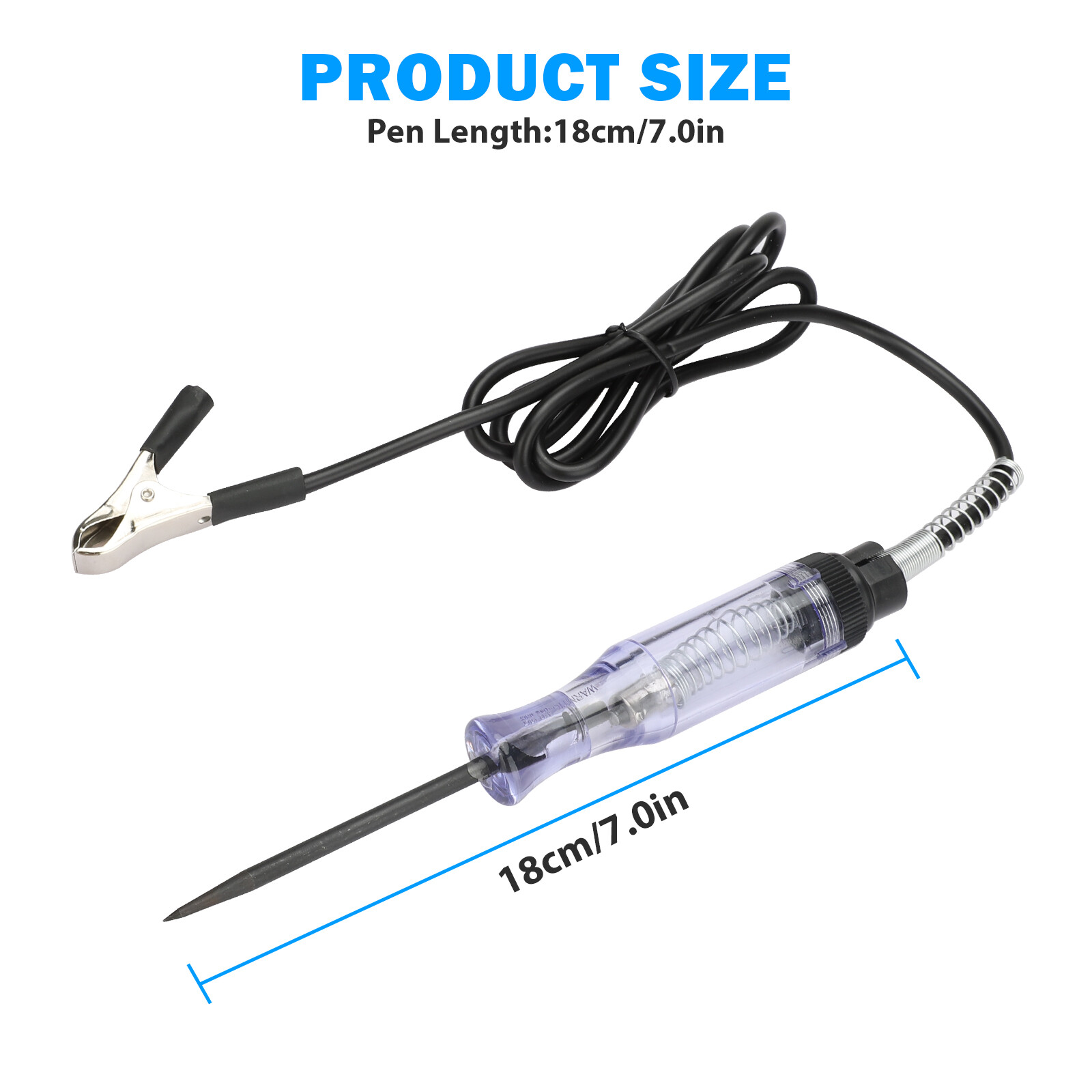 Test Light Auto Car Circuit Tester Pen 24V 12V 6V DC Voltage Probe Fuse