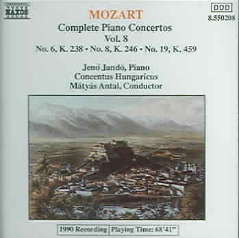 Mozart Piano Concertos 6 8 19 Jando Antal 1994 CD