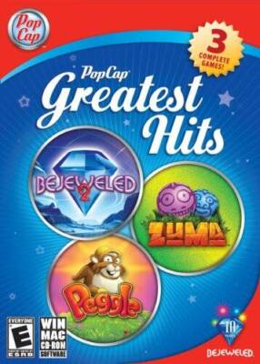 PopCap Greatest Hits - Bejeweled 2, Peggle, Zuma - PC/Mac - VERY GOOD