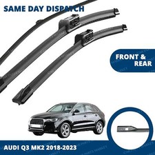 Front/Rear Windscreen for Audi Q3 mk2 18-24 Wiper Blades Set 24" 20" 16"