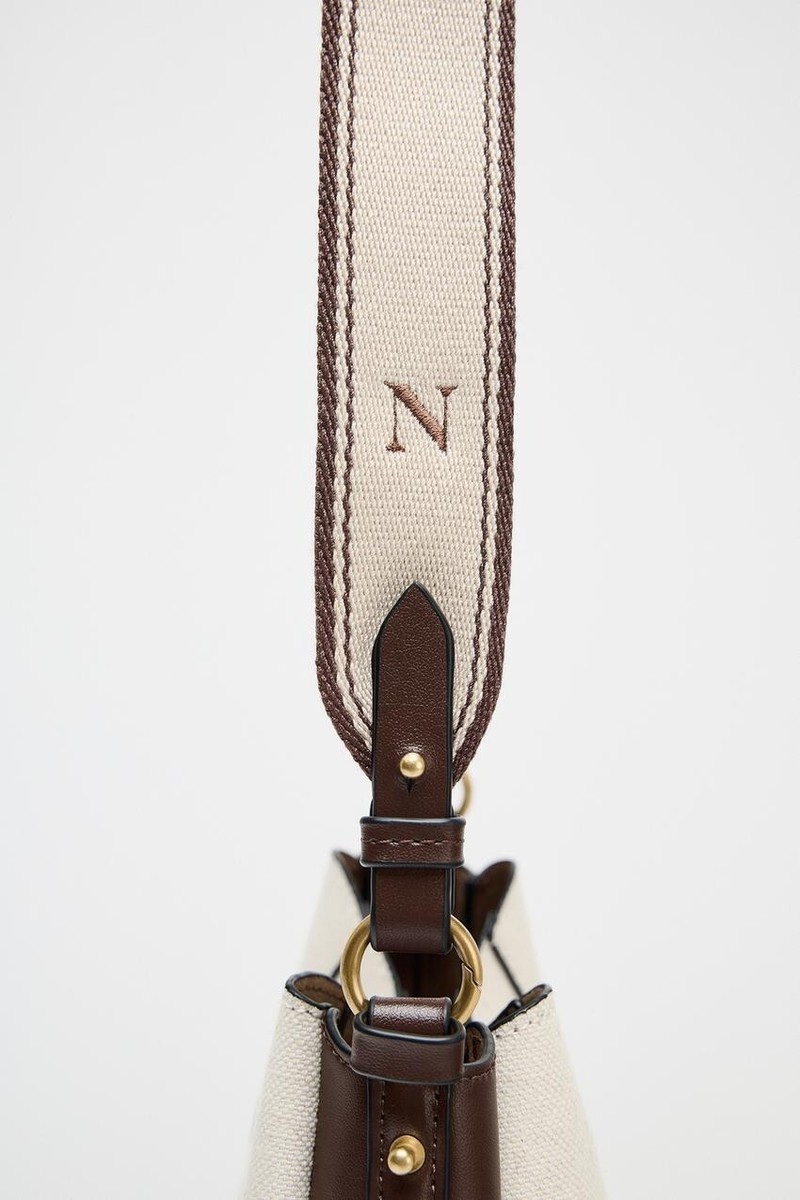 Zara Stitched Bucket Bag Dark Golden Brown 6201/610/709