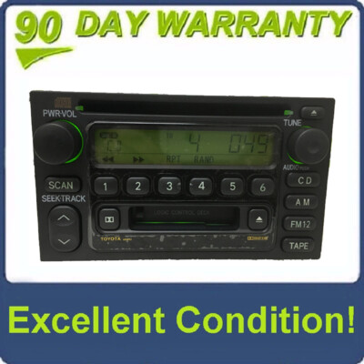 2000 - 2002 Camry 4Runner Tundra Sienna OEM AM FM Radio Tape CD Player AD6803