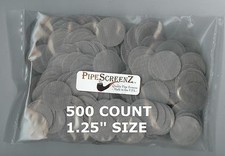 WHOLESALE LOT of 500+ Count 1.25" STAINLESS STEEL PIPE SCREENS - MADE IN THE USA