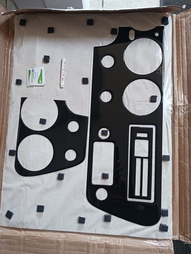 fits Pontiac GTO 67 1967 dashboard trim kit plain black - Picture 2 of 3
