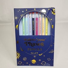 ECCOLO Follow Your Phases Pencils Set of 8 NIB