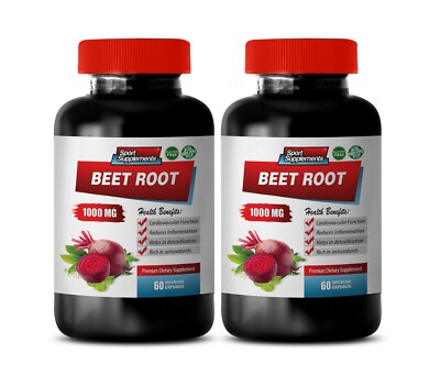 blood pressure health - BEETROOT PILLS - digestion no bloating 2 BOTTLE