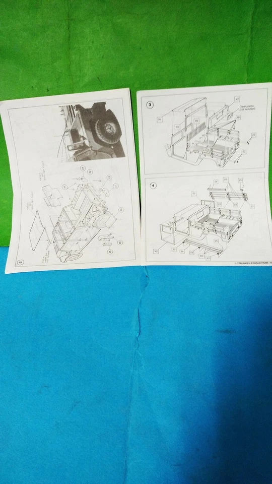 VERLIDEN HUMMER M 998 BASIC UP DATE SET ISTRUZIONI 607-613 1.35 scale - Immagine 2 di 4