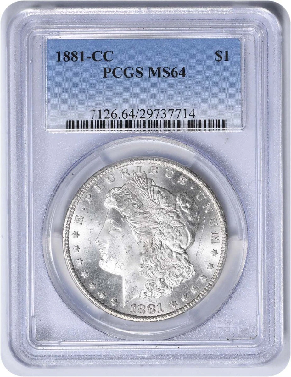 1881-CC Morgan Silver Dollar MS64 PCGS | eBay