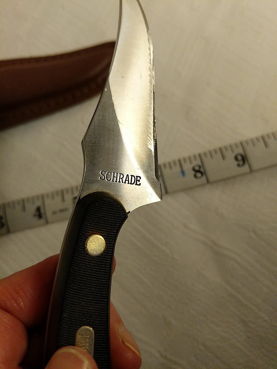 Schrade Old Timer 1520T Fixed Blade Knife With Leather Sheath | eBay
