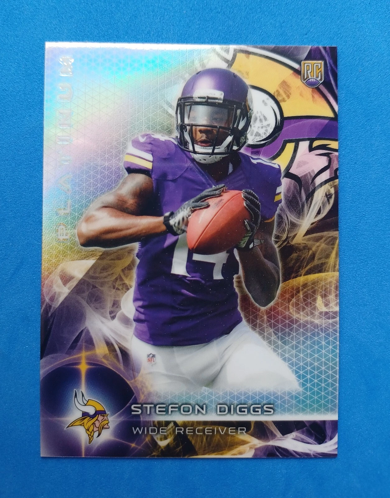Stefon Diggs Topps Platinum #141 Bca Refractor