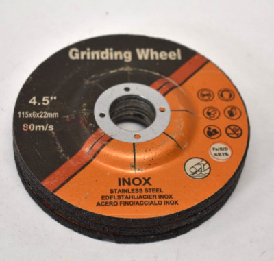 Lot of 3 Inox Stainless Steel Grinding Wheel 4-1/2'' Dia Cutting Tool 80m/s