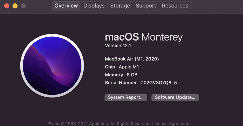 Apple MacBook Air 13in 512GB SSD M1 8GB Space Gray MGN73LL/A