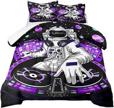 kxry Space Astronaut Galaxy Comforter Sets Twin Size Outer Space Themed Bedro...