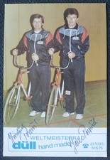 10590 Gebr. Jan und Jindrich Pospisil Radball AK original signiert