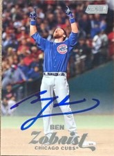Ben Zobrist Autographed 2017 Stadium Club #14 