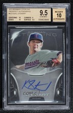 2013 Bowman Sterling Prospect Kohl Stewart #BSAP-KS BGS 9.5 GEM MINT Auto 0s3