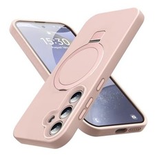 Mag-Ring for Galaxy S24 Case, Liquid Silicone Moisturizing for S24 Pink