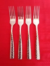 Fortessa Lucca Faceted 8” 18/10 Stainless Steel Extra Heavy Weight Dinner Forks