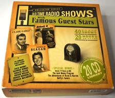 COLLECTORS SERIES OLD TIME RADIO SHOWS WITH FAMOUS GUEST STARS ON 20 CD's
