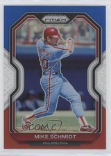 2021 Panini Prizm Tier II Red White & Blue Prizm Mike Schmidt #124 HOF 0l4h