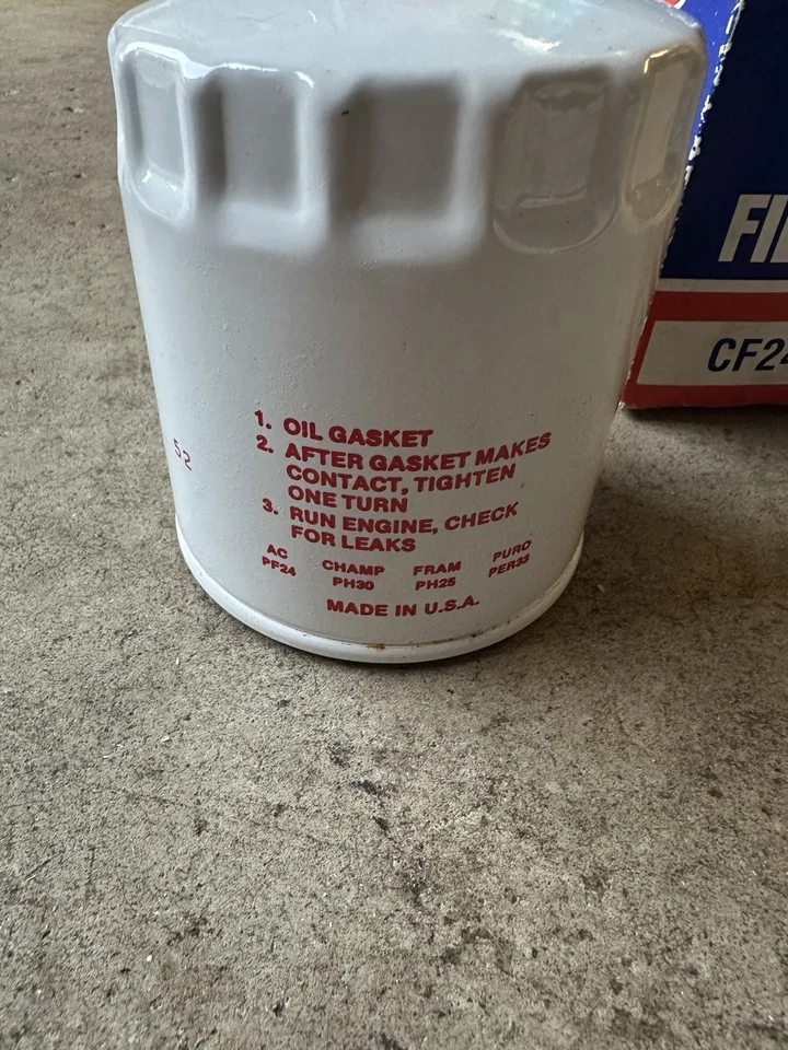 Filtro de aceite de casita GM CF24 para 67-77 GM de Lote Antiguo  Foto 3 de 4