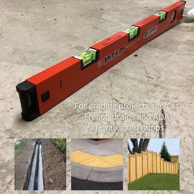 Kapro 105 Topgrade Box Level 48 Inch Slope Vials Precision Surface Aluminum
