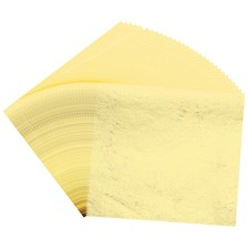 200 Pcs 3.7" x 3.4" Gold Leaf Sheets Gold Foil Sheet Metallic Leaf Paper Gold