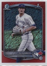 2025 Bowman Chrome Prospects Red Shimmer Refractor 2/5 RJ Schreck #BCP-181 ez6