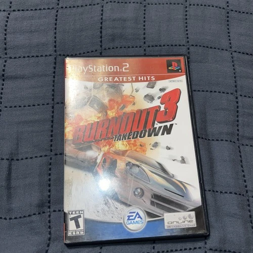 Burnout 3: Takedown (Sony PlayStation 2 PS2, 2004) CIB Complete - Tested