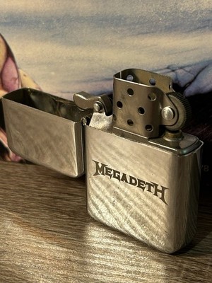 Megadeth Zippo Knockoff Lighter: Silver Chrome Logo Rust Peace