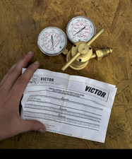 VICTOR Gas Welding Regulator H954-1500-580-4S Dual Gauges Brass Compressed Gas