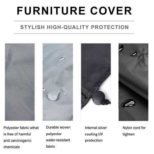 Chair Cover Chair Cover For All-Weather Waterproof Waterproof Material - Picture 9 of 11