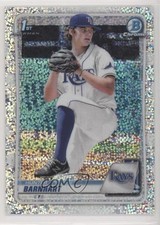 2020 Bowman Draft Chrome Sparkle Refractor Hunter Barnhart #BD-66 6u5
