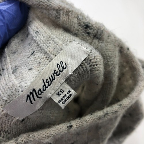 Madewell Donegal Evercrest Turtleneck XS Women's Pullover Sweater Cream AF505 - Picture 8 of 8