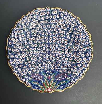 Handmade Turkish Ceramic Wall Decor Nakkas Traditional Iznik-style''Tree of Life''