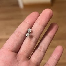 S925 Solid Silver 0.6 Moissanite Stud Earring...