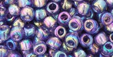 6/0, Toho Seed Beads, 166D, Trans-Rainbow SUGAR PLUM, 10 grams, TR-06-166D