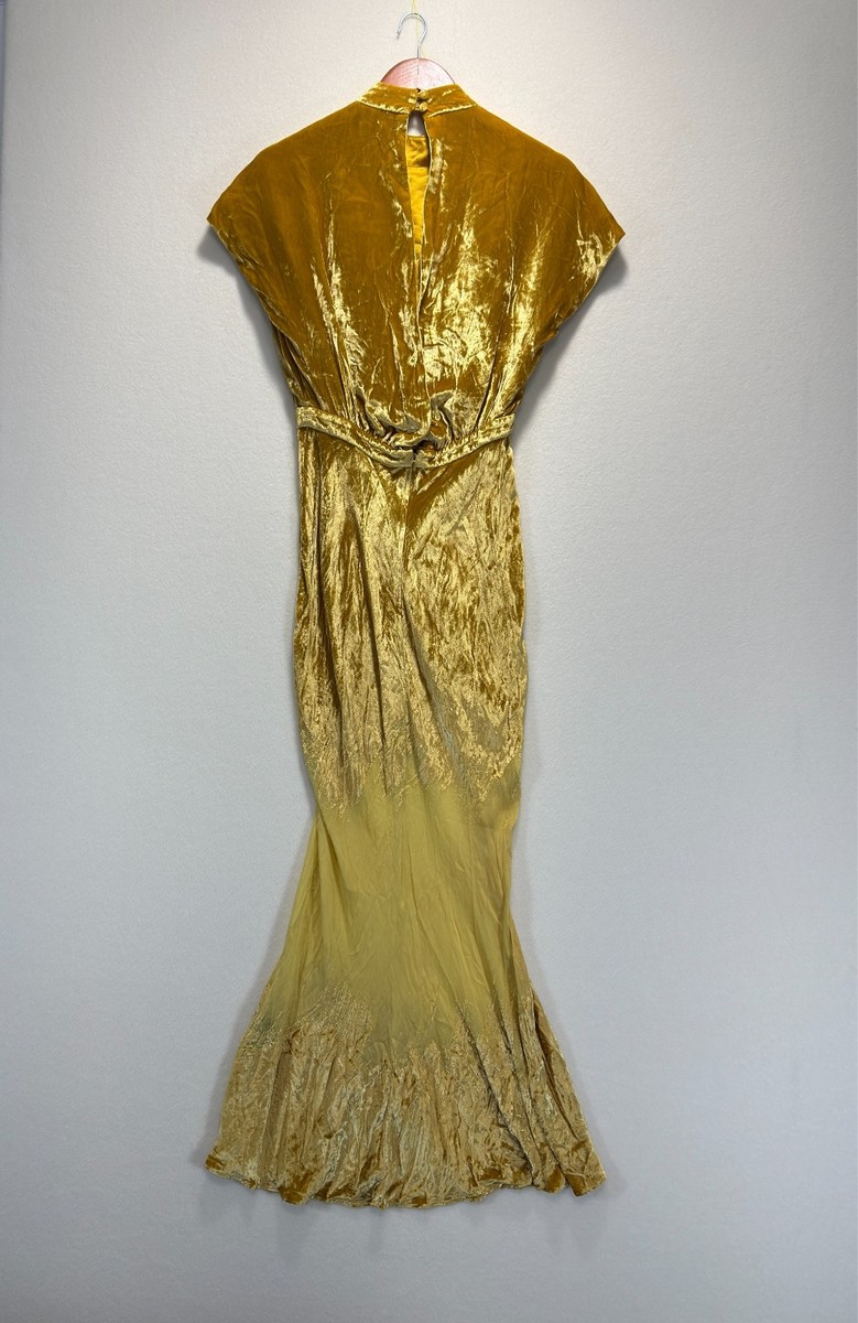 slim fit dress slacks Fabienne Long Dress in Light Gold  SALONI