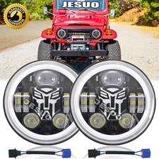 7inch Round LED Headlights Hi/Lo Sealed Beam For Toyota Land Cruiser 1979-1987