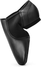 Leather Upper Slip-on Jazz Dance Shoe for Women Men's Dance Shoes Black 7.5M