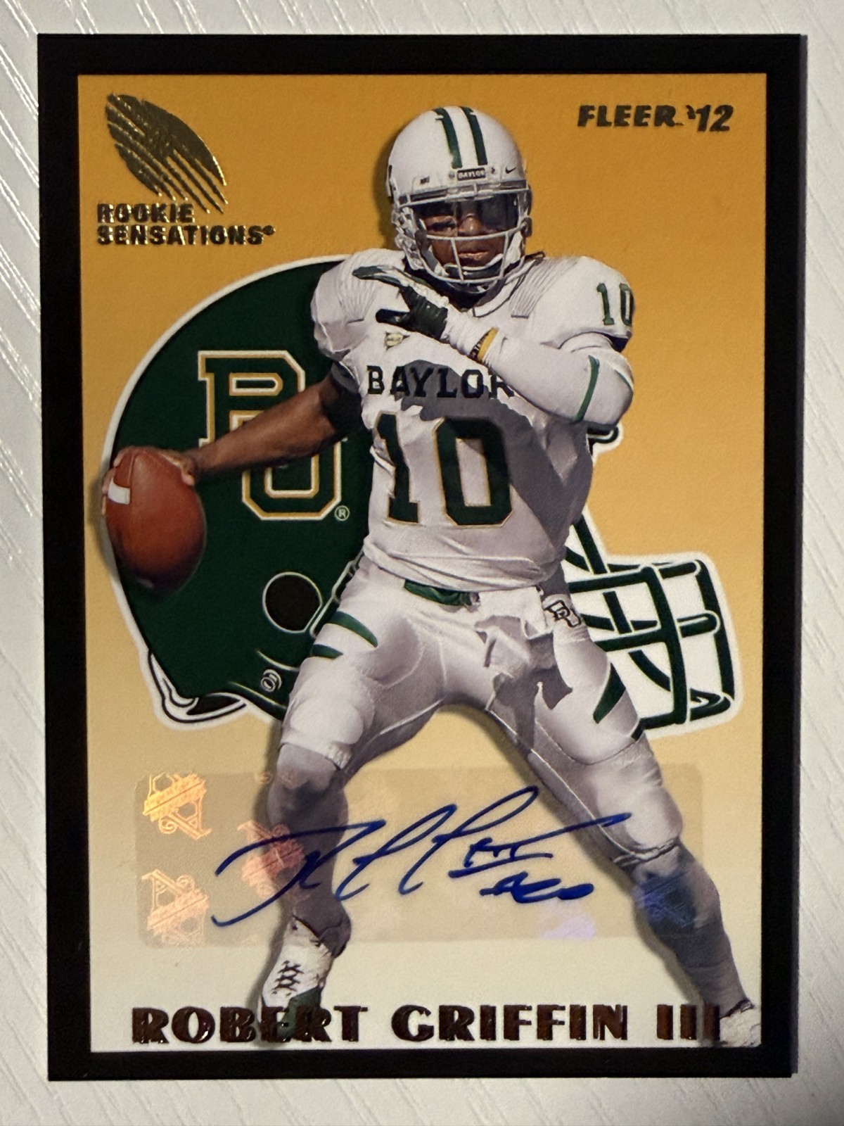 Robert Griffin III Fleer Retro Rookie Sensations #RS1 Autograph