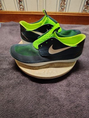 Size 10 Nike Mens Solarsoft Moccasin blueish green gray Athletic Sneakers Shoes