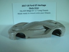 HO scale Slot Car Custom Resin body TAN Ford GT-Heritage Fits AFX 1.7