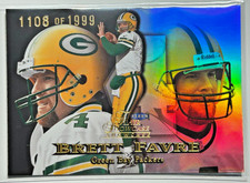 Brett Favre #/1999 Flair Showcase Row 3 1999 Fleer Numbered SP Packers HOF #173