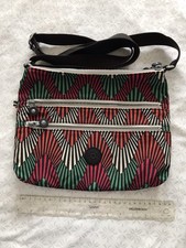 Kipling Alvar Crossbody Bag black and  Multicoloured Good Condition Used 