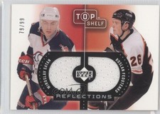 2002-03 Upper Deck Top Shelf 79/99 Miroslav Satan Ruslan Fedotenko #R-SF 0v1