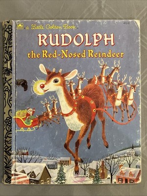 Vintage A Little Golden Book Rudolph The Red-Nosed Reindeer 452-11 1976 #931