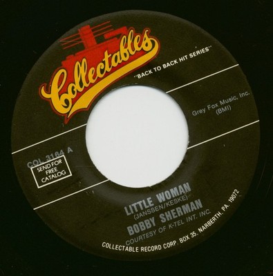 Bobby Sherman - Little Woman - Easy Come, Easy Go (7inch, 45rpm) - Singles Po...