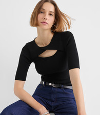 LOFT-Cutout Sweater Top-Size Small-NWT
