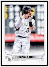 2022 Topps Dom Nunez Card Colorado Rockies #193